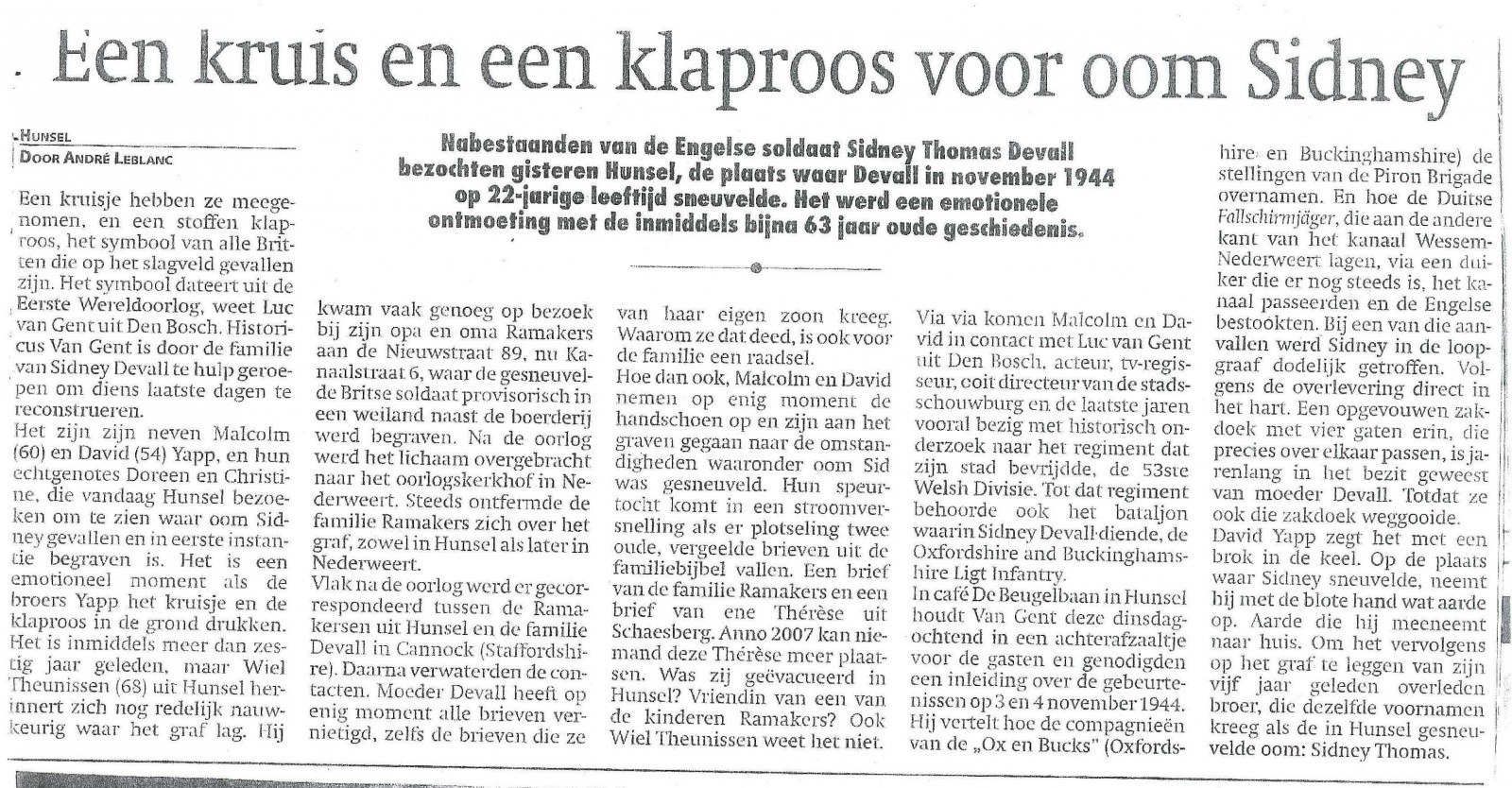 Sidney Thomas Devall Sidney Thomas Devall