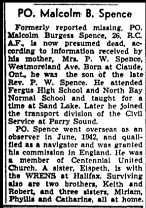 Malcolm Burgess Spence Malcolm Burgess Spence