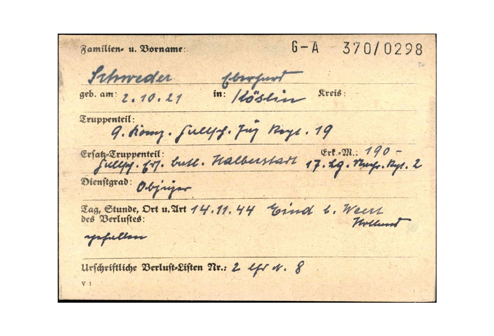 Eberhard Schweder Eberhard Schweder