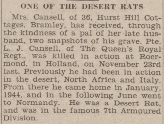 Leslie James Cansell Leslie James Cansell