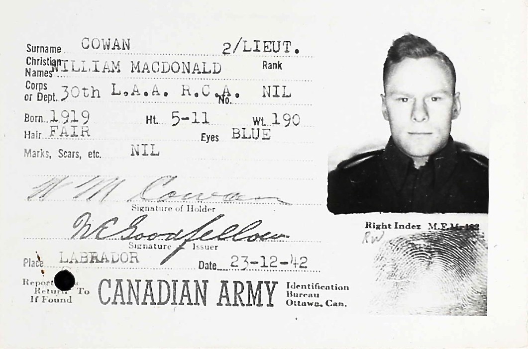 William mcDonald Cowan William mcDonald Cowan