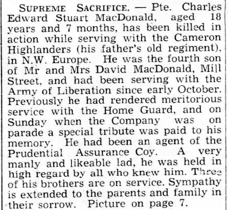 Charles Edward Stuart MacDonald Charles Edward Stuart MacDonald