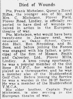 Frank Wolfgang Michelson Frank Wolfgang Michelson