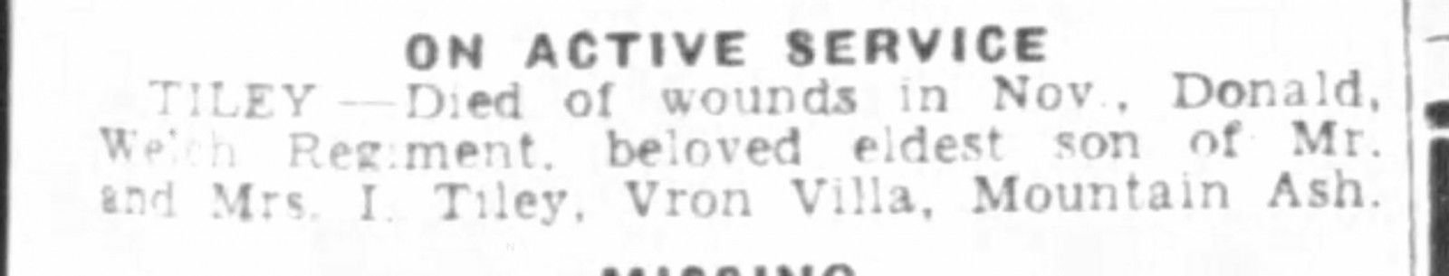 Donald Tiley Donald Tiley