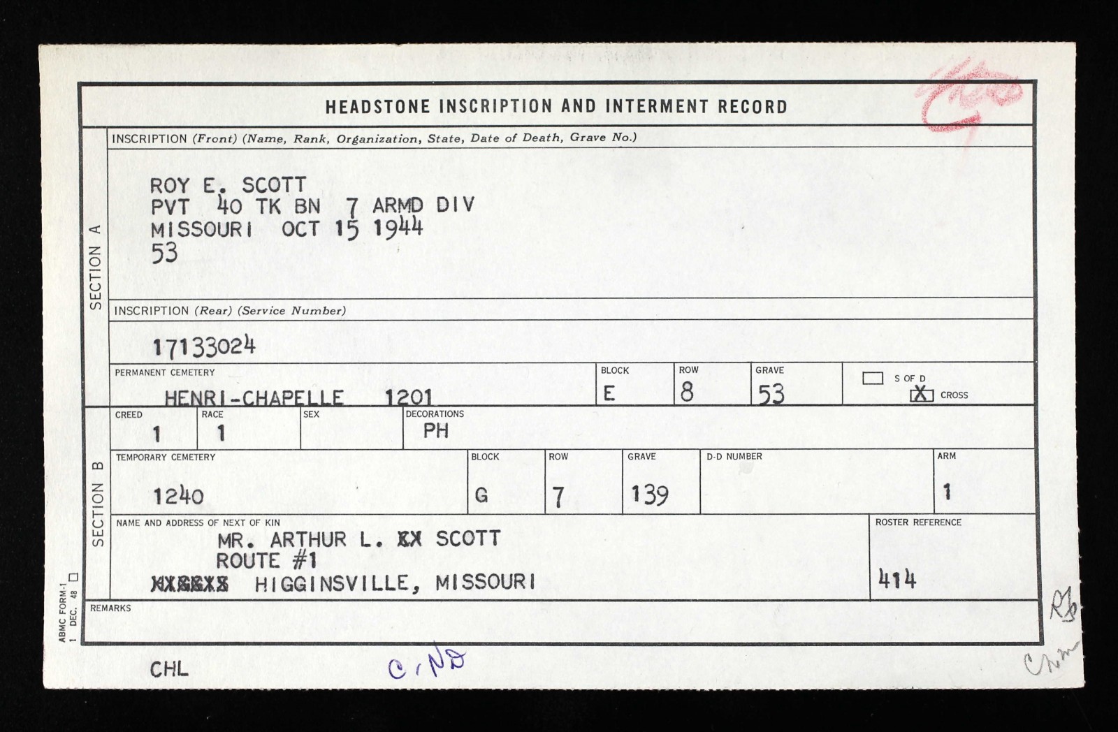 Roy E. Scott Roy E. Scott