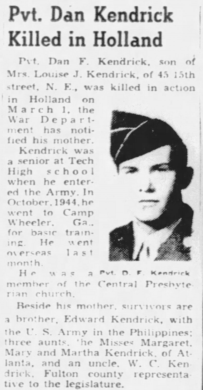 Dan F. Kendrick Dan F. Kendrick